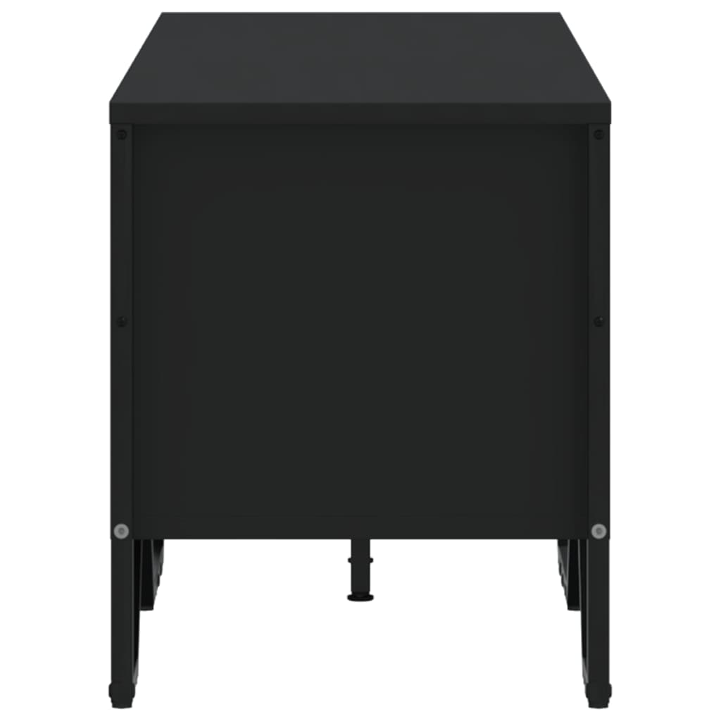 vidaXL TV Cabinet Black 122x34x41 cm Engineered Wood