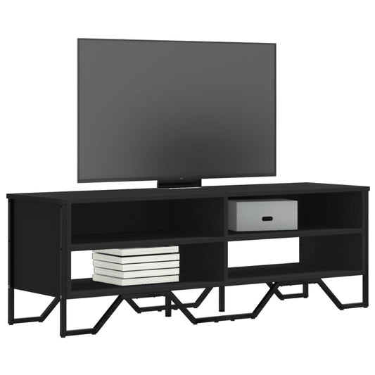 vidaXL TV Cabinet Black 122x34x41 cm Engineered Wood