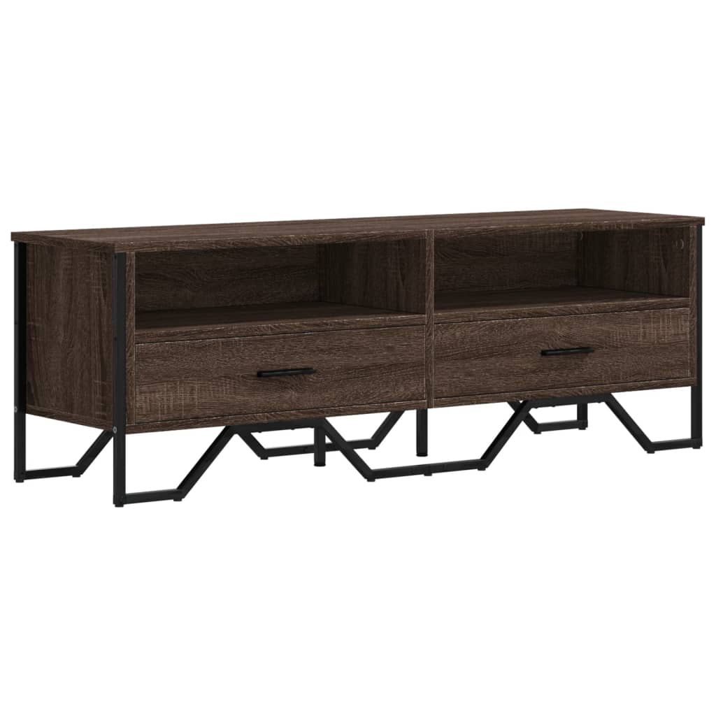 vidaXL TV Cabinet Brown Oak 122x34x41 cm Engineered Wood