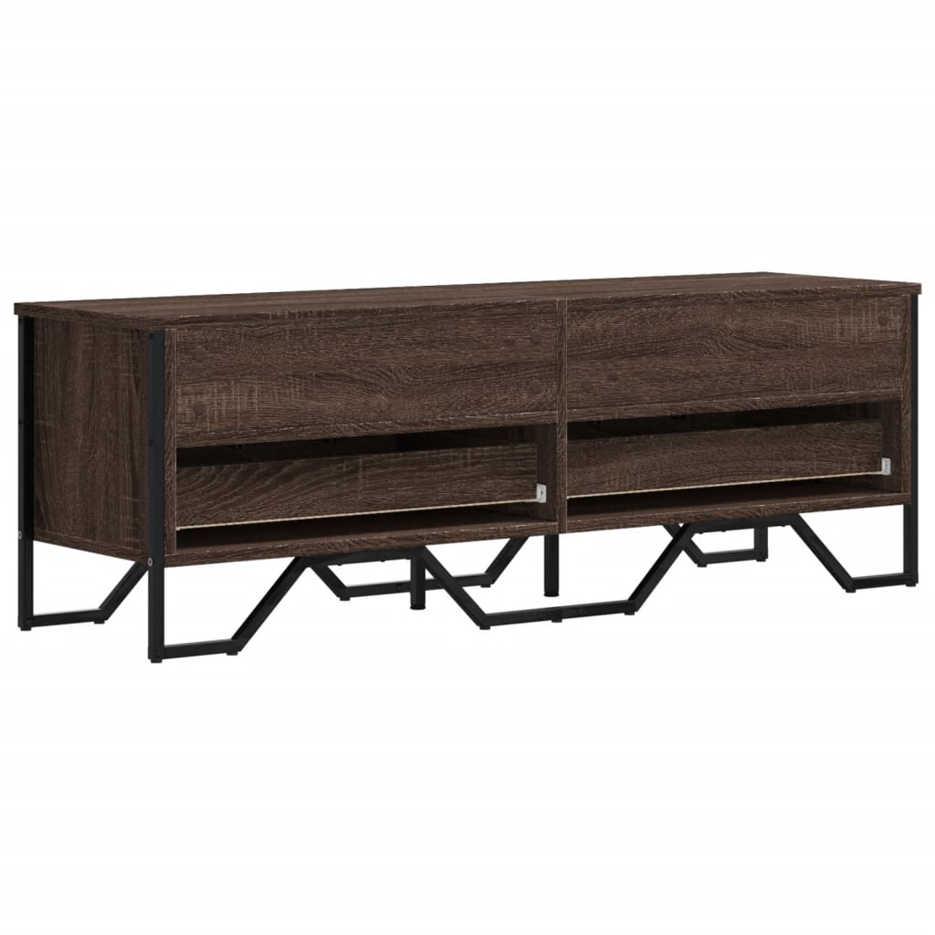 vidaXL TV Cabinet Brown Oak 122x34x41 cm Engineered Wood