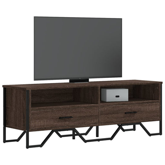 vidaXL TV Cabinet Brown Oak 122x34x41 cm Engineered Wood