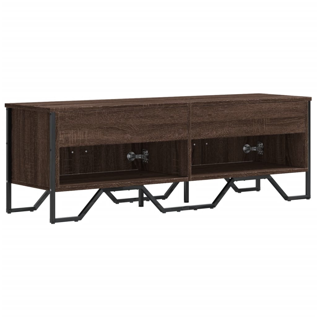 vidaXL TV Cabinet Brown Oak 122x34x41 cm Engineered Wood