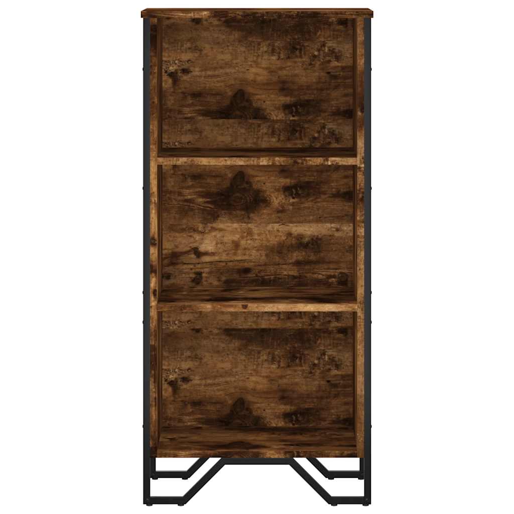 Bookcase Smoked Oak 50x31x106 cm Engineered Wood