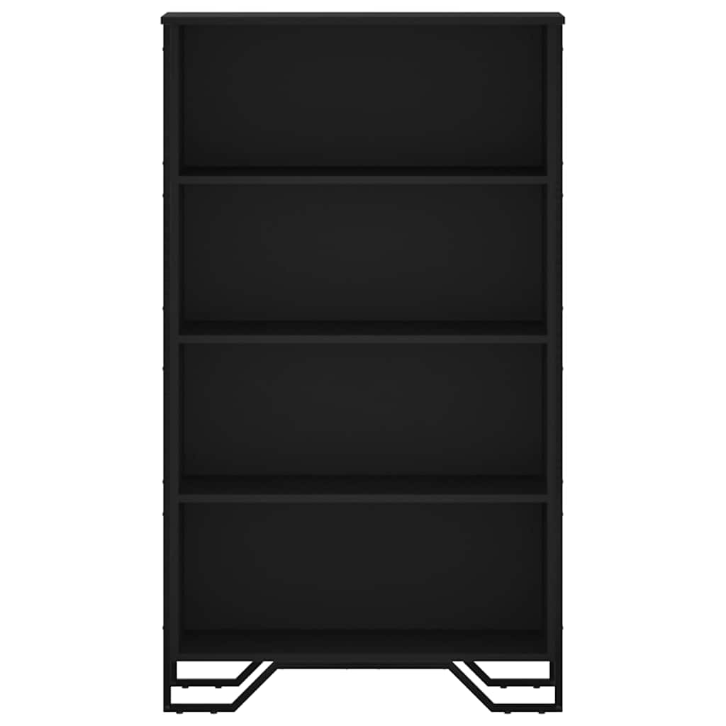 Bookcase Black 80x31x137.5 cm Engineered Wood