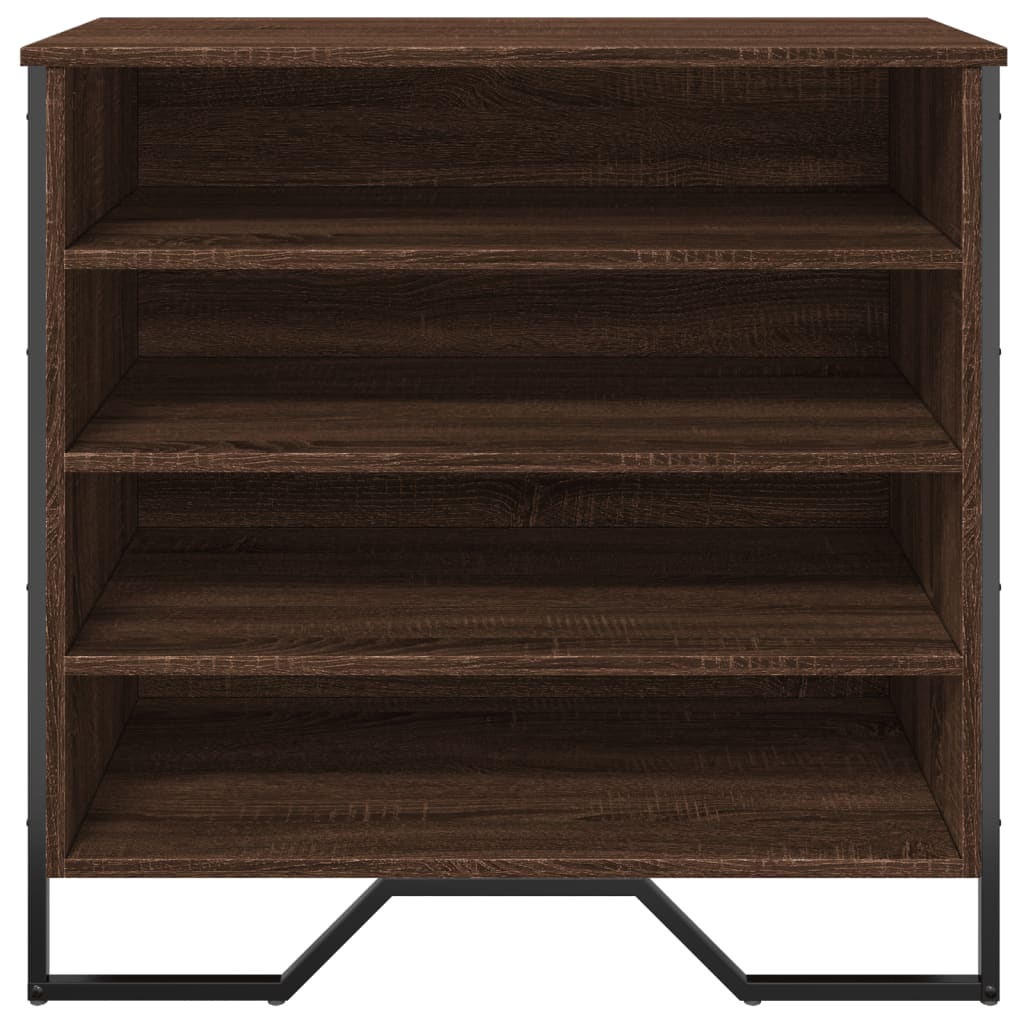 vidaXL Shoe Cabinet Brown Oak 80x38x78 cm Engineered Wood