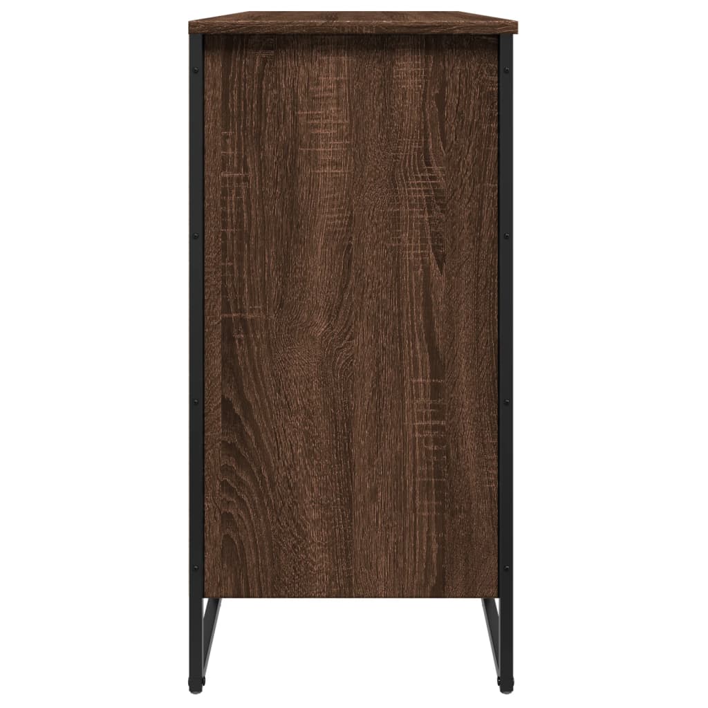 vidaXL Shoe Cabinet Brown Oak 80x38x78 cm Engineered Wood