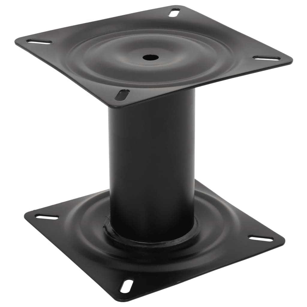 vidaXL Boat Seat Pedestal Black 18 cm Steel