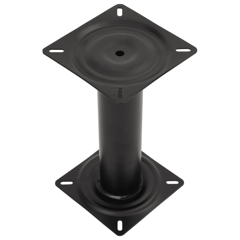 vidaXL Boat Seat Pedestal Black 33 cm Steel