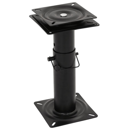 Boat Seat Pedestal with 360° Seat Swivel Adjustable Steel