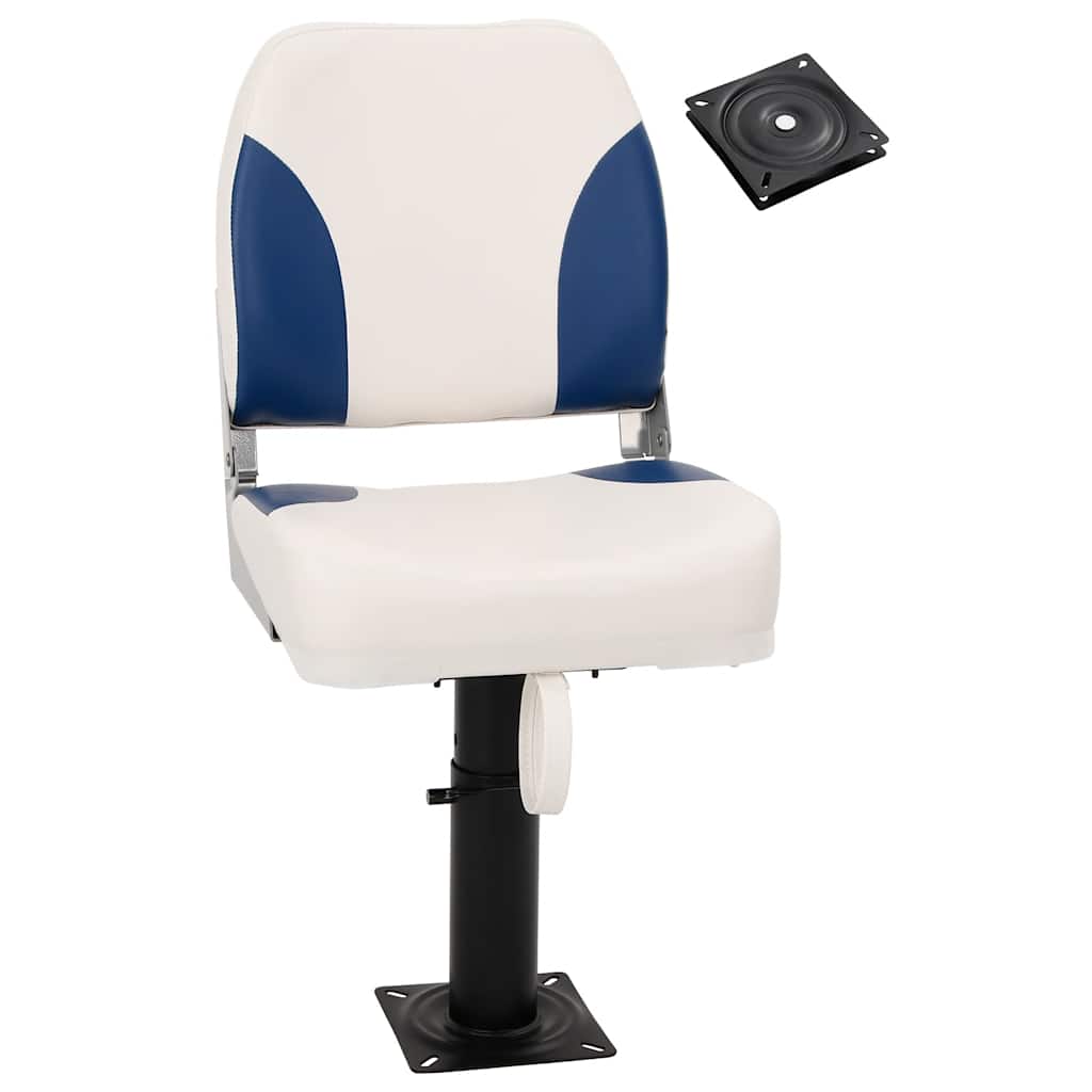 Boat Seat with Pedestal Height Adjustable 360° Rotatable