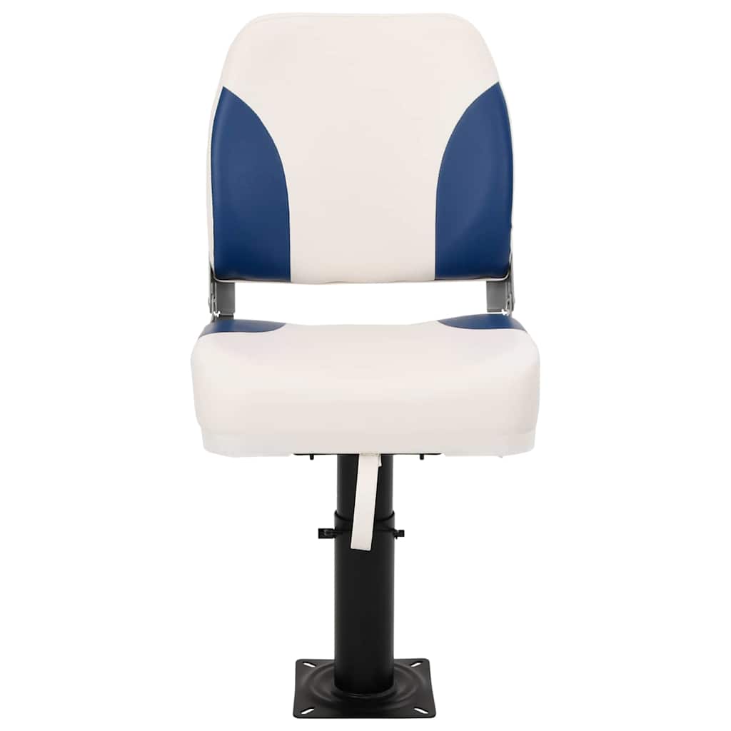 Boat Seats 2 pcs with Pedestal Height Adjustable 360° Rotatable