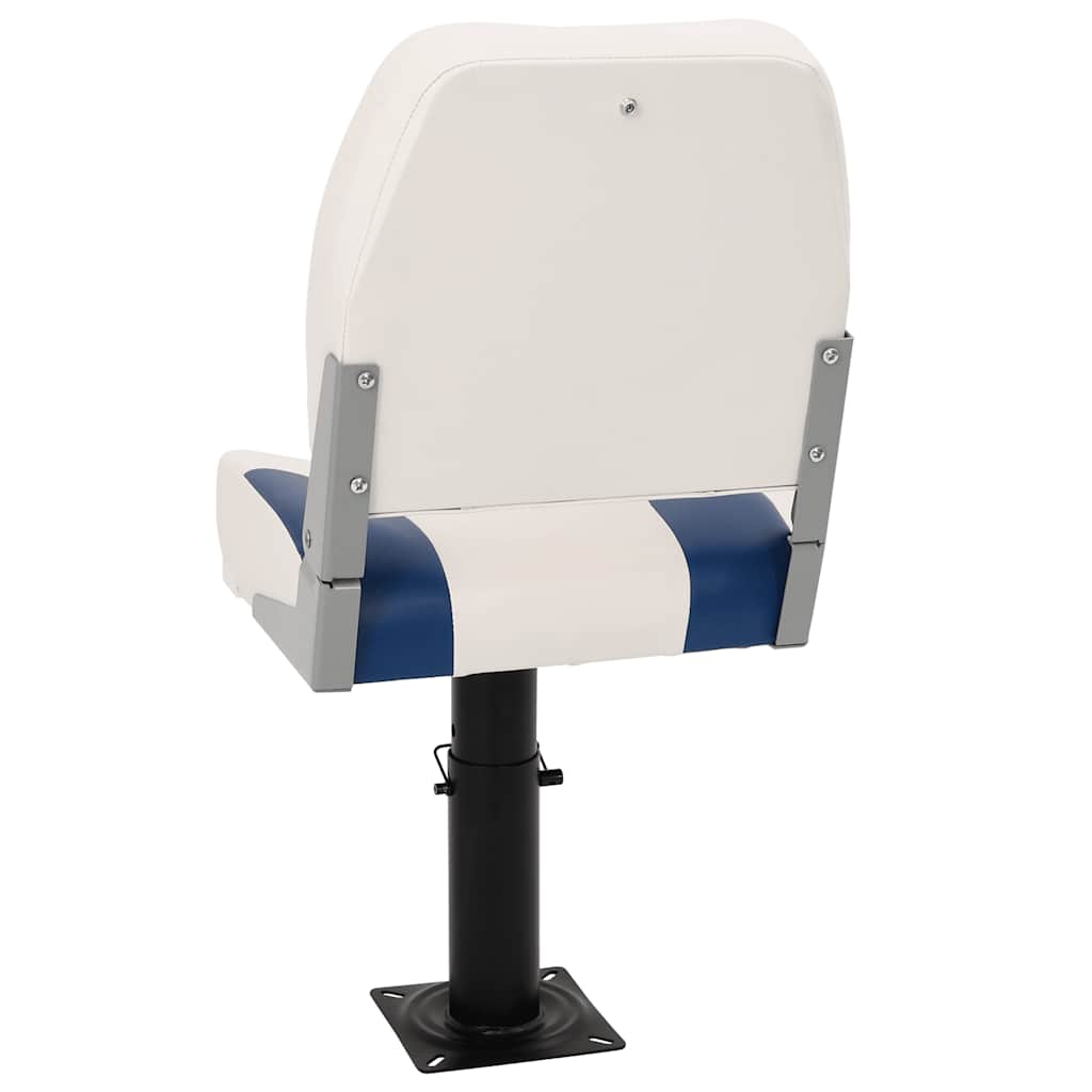 Boat Seats 2 pcs with Pedestal Height Adjustable 360° Rotatable