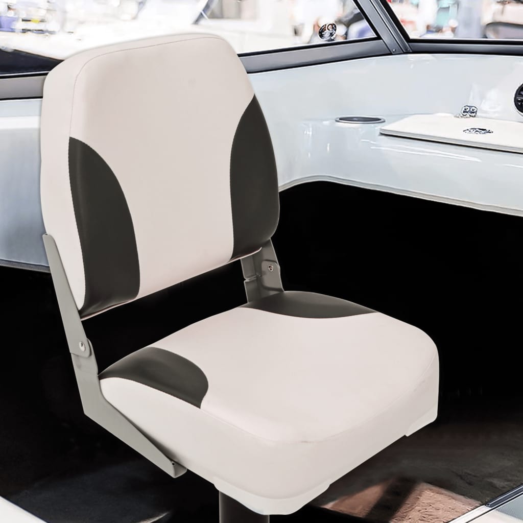 Boat Seats 2 pcs with Pedestal Height Adjustable 360° Rotatable