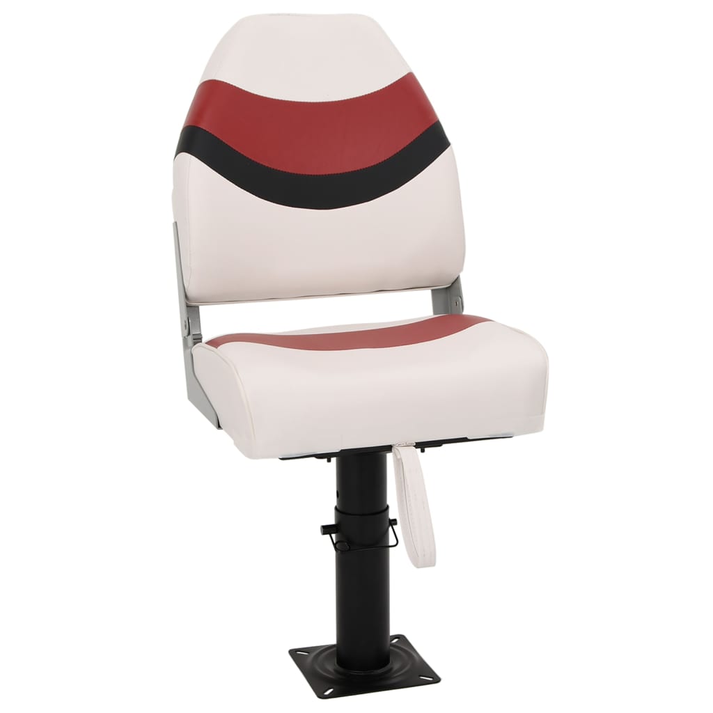 Boat Seat with Pedestal Height Adjustable 360° Rotatable