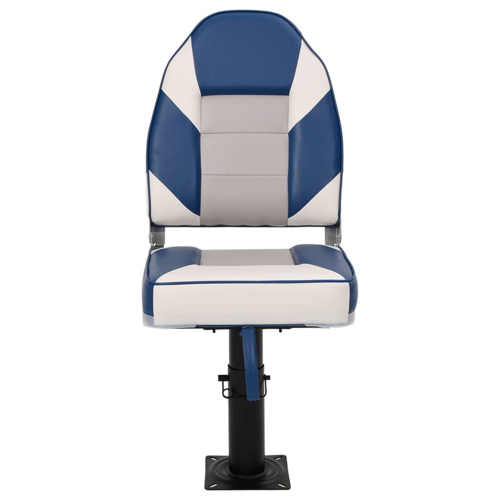 Boat Seats 2 pcs with Pedestal Height Adjustable 360° Rotatable