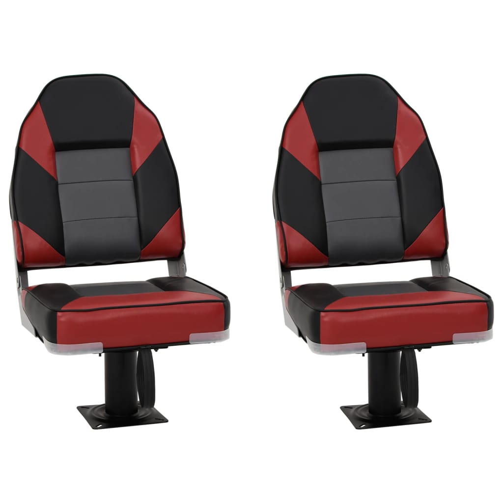 Boat Seats 2 pcs with Pedestal 360° Rotatable