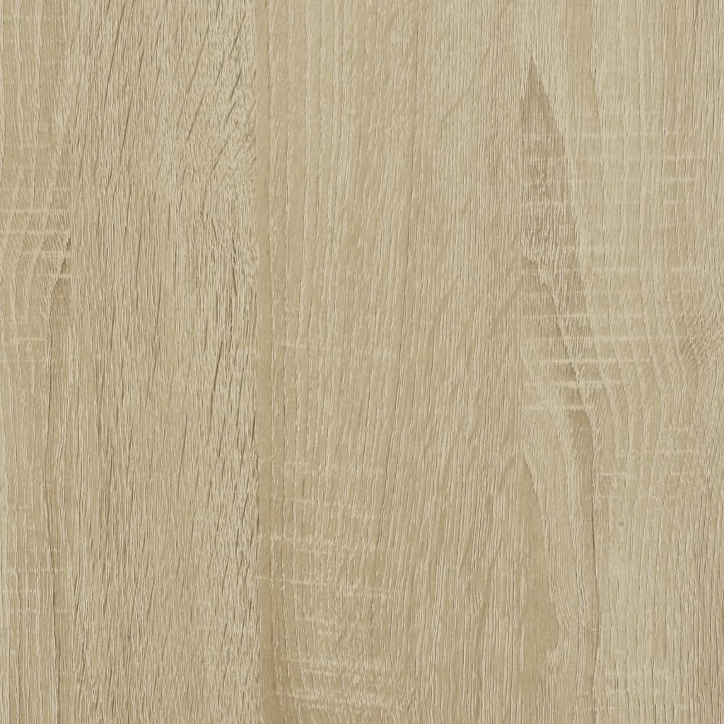 Vitrine Cabinet Sonoma Oak 100x8.5x75 cm Engineered Wood