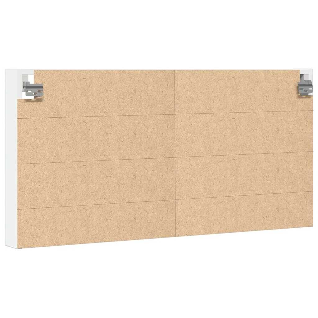 Vitrine Cabinet White 100x8,5x50 cm Engineered Wood