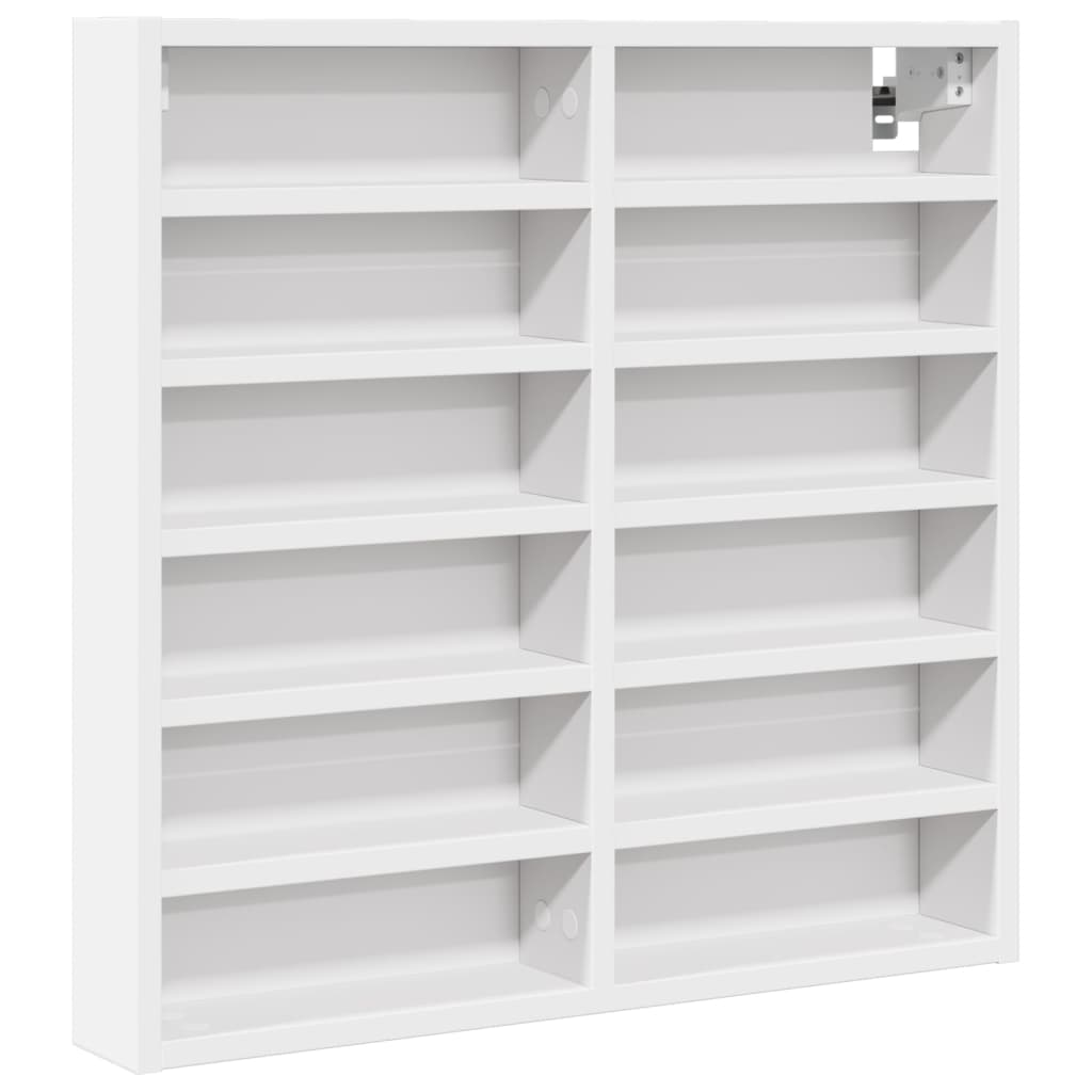 Vitrine Cabinet White 60x8,5x58 cm Engineered Wood