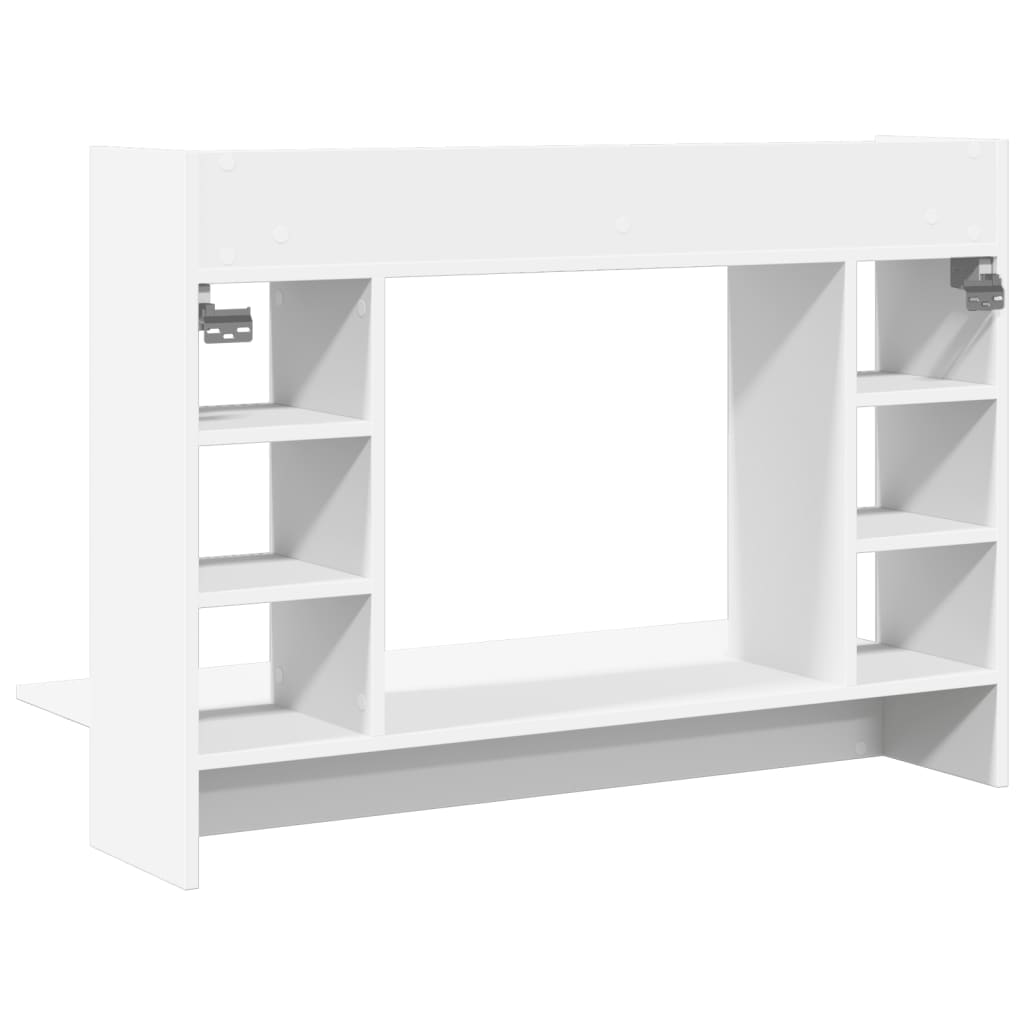 vidaXL Wall-Mounted Desk White 105x48x75 cm Engineered Wood