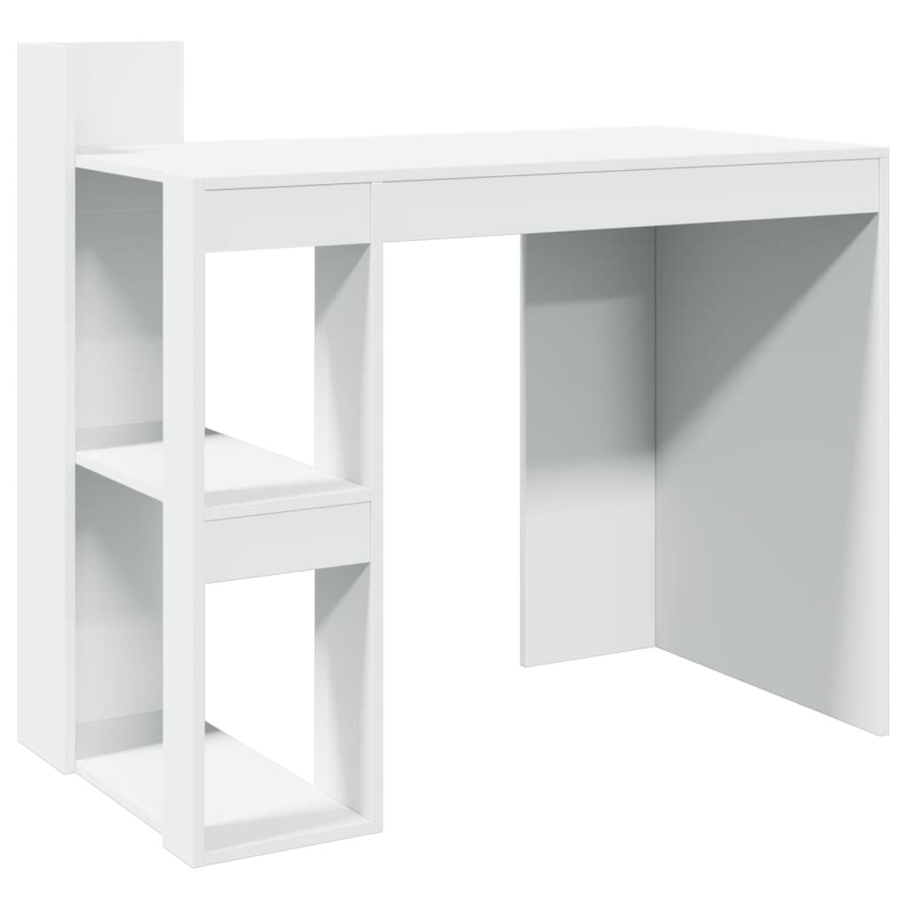 vidaXL Office Desk White 103.5x56.5x94 cm Engineered Wood