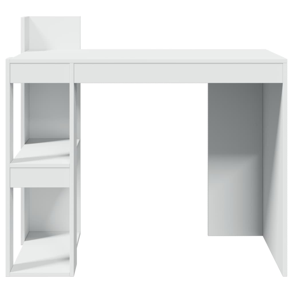 vidaXL Office Desk White 103.5x56.5x94 cm Engineered Wood