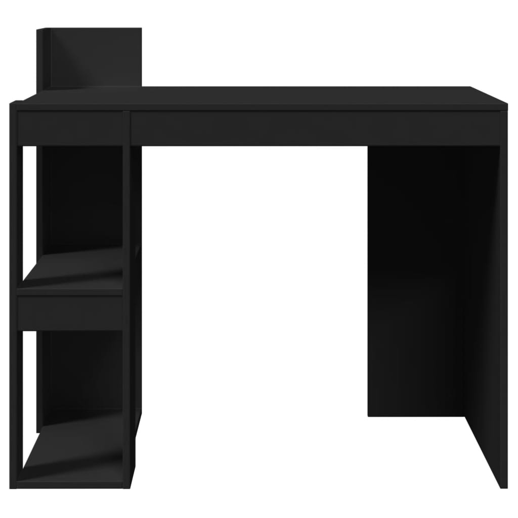 vidaXL Office Desk Black 103.5x56.5x94 cm Engineered Wood