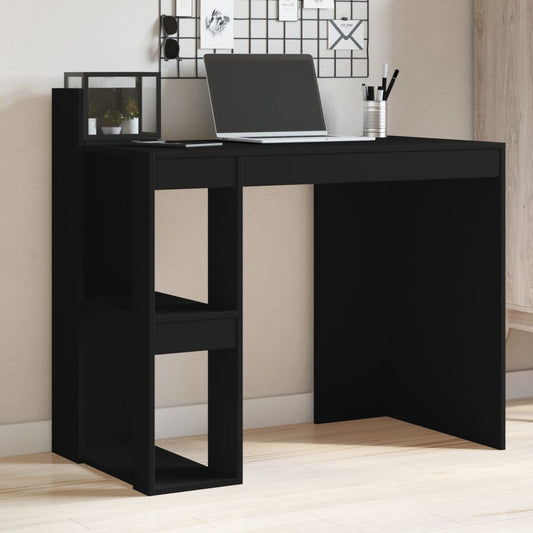 vidaXL Office Desk Black 103.5x56.5x94 cm Engineered Wood