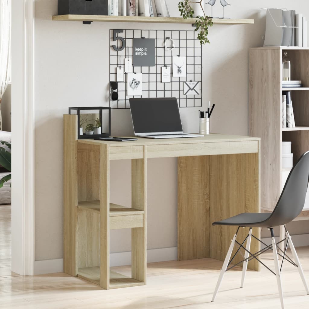 vidaXL Office Desk Sonoma Oak 103.5x56.5x94 cm Engineered Wood