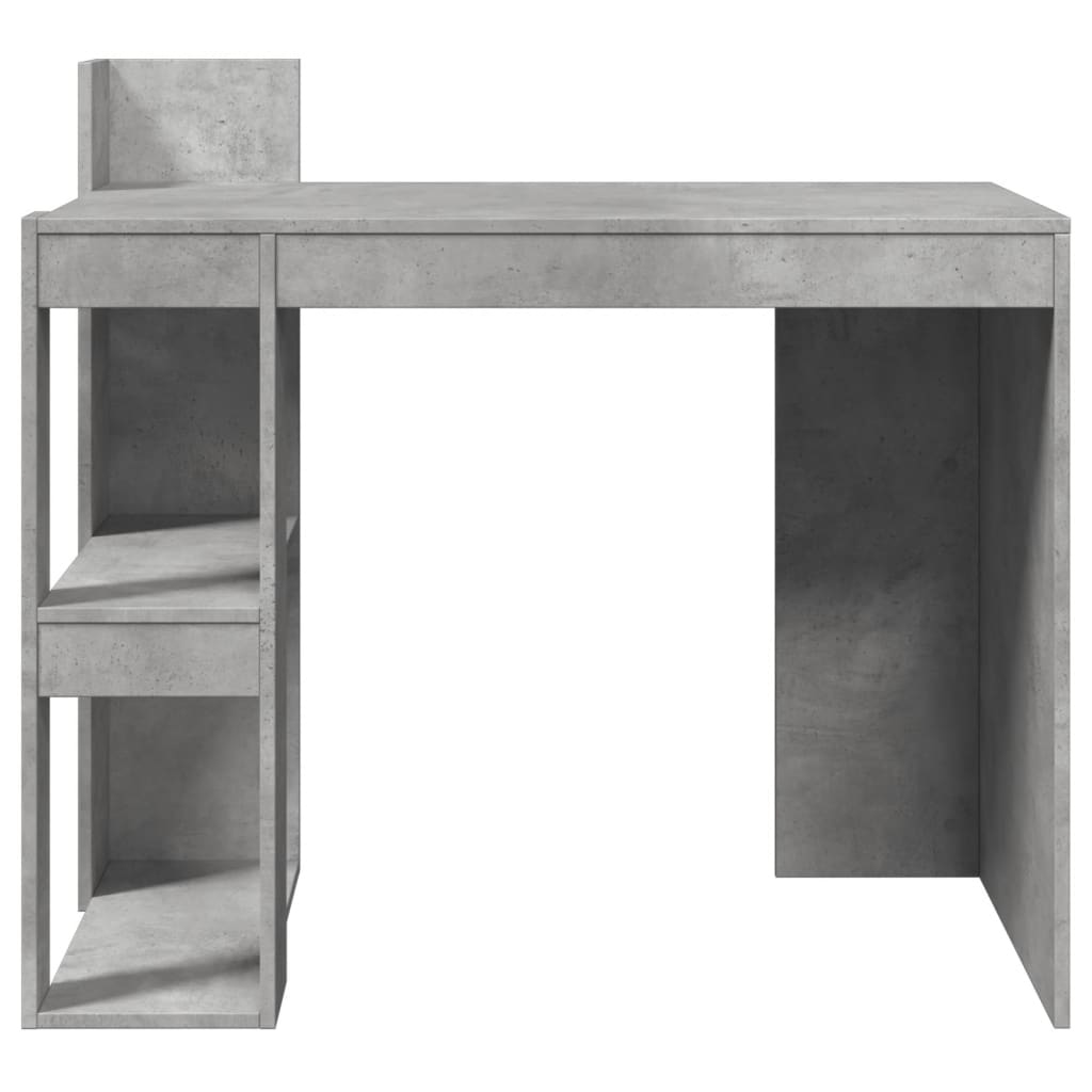 vidaXL Office Desk Concrete Grey 103.5x56.5x94 cm Engineered Wood