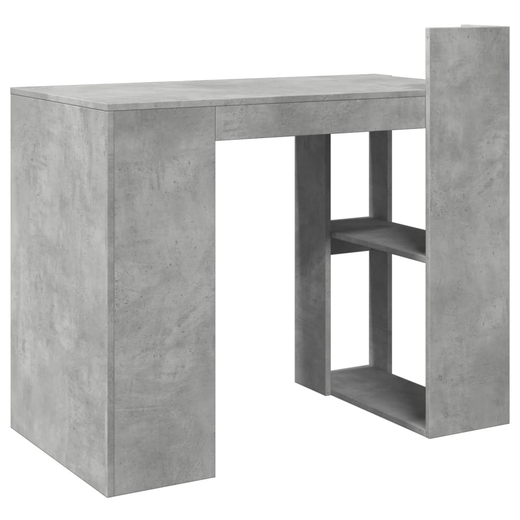 vidaXL Office Desk Concrete Grey 103.5x56.5x94 cm Engineered Wood