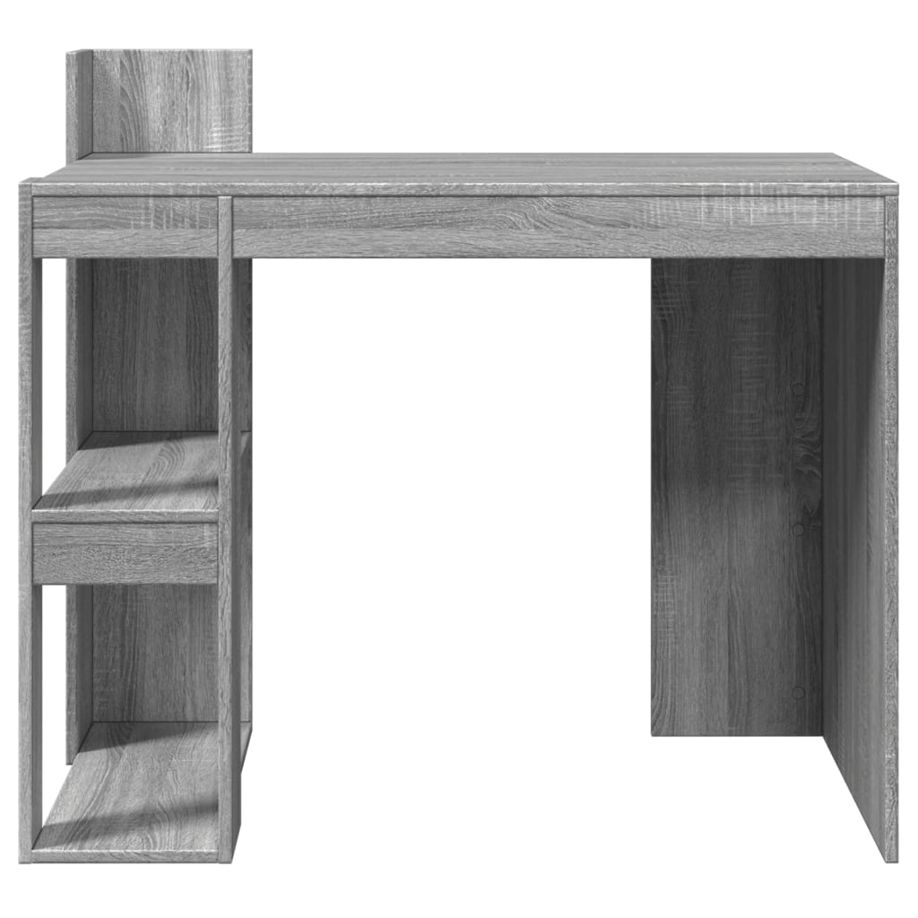 vidaXL Office Desk Grey Sonoma 103.5x56.5x94 cm Engineered Wood