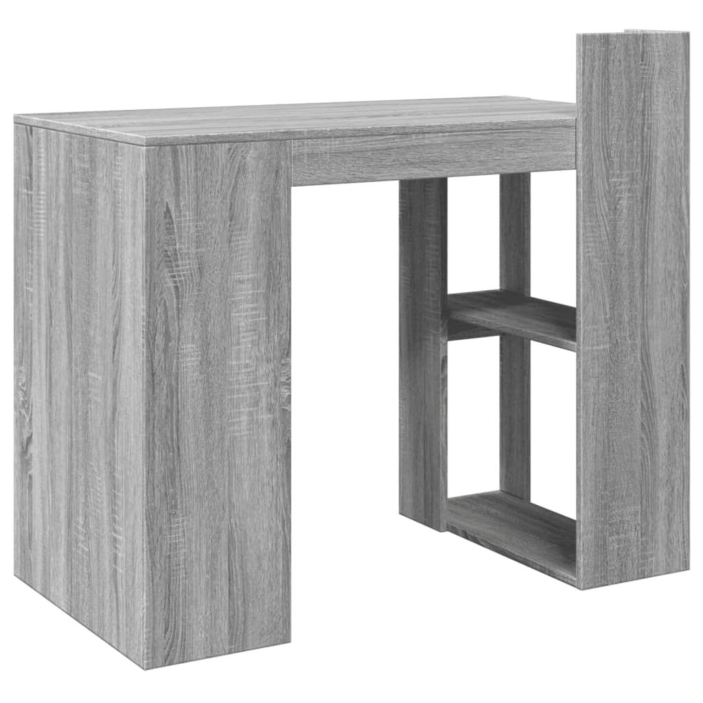 vidaXL Office Desk Grey Sonoma 103.5x56.5x94 cm Engineered Wood