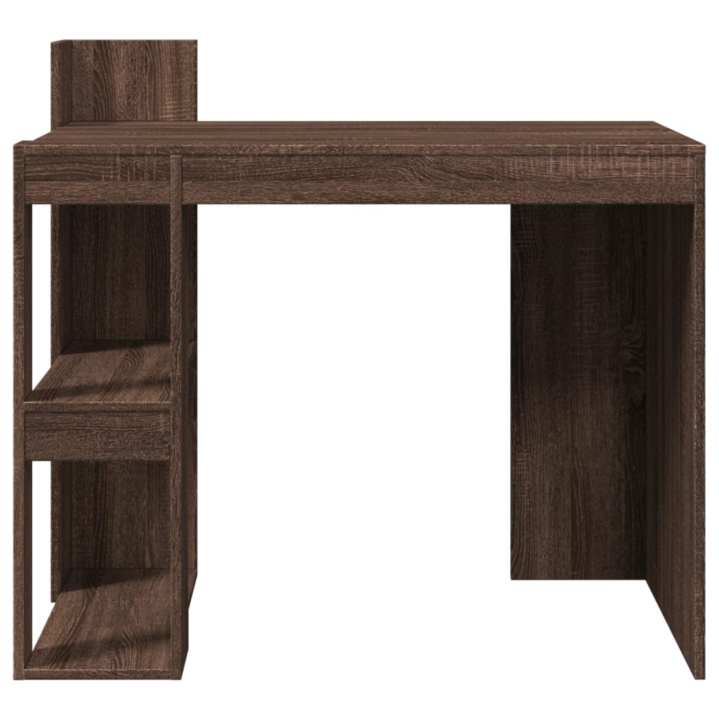 vidaXL Office Desk Brown Oak 103.5x56.5x94 cm Engineered Wood