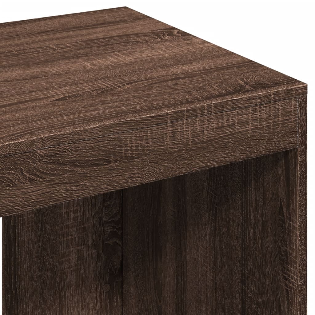 vidaXL Office Desk Brown Oak 103.5x56.5x94 cm Engineered Wood