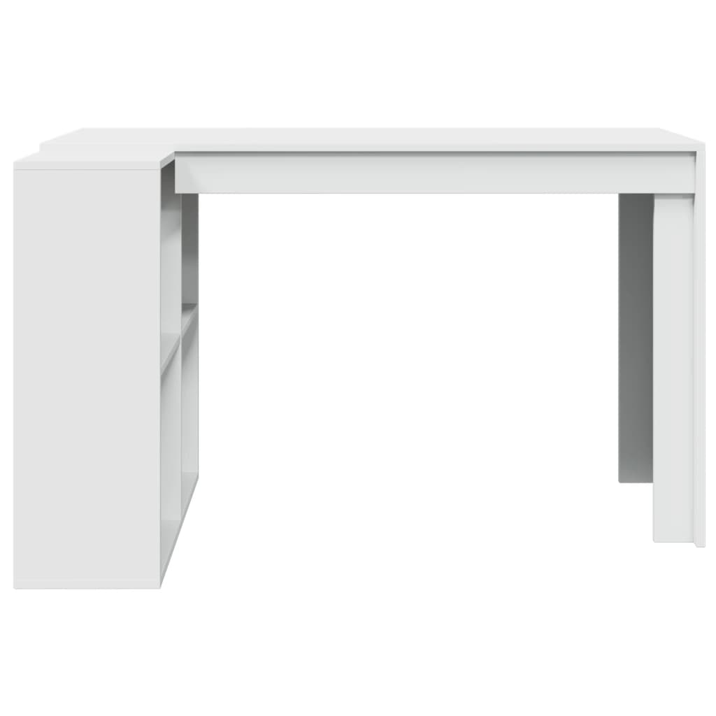 vidaXL Office Desk White 123.5x73.5x75 cm Engineered Wood