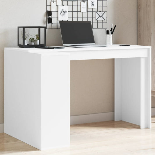 vidaXL Office Desk White 123.5x73.5x75 cm Engineered Wood