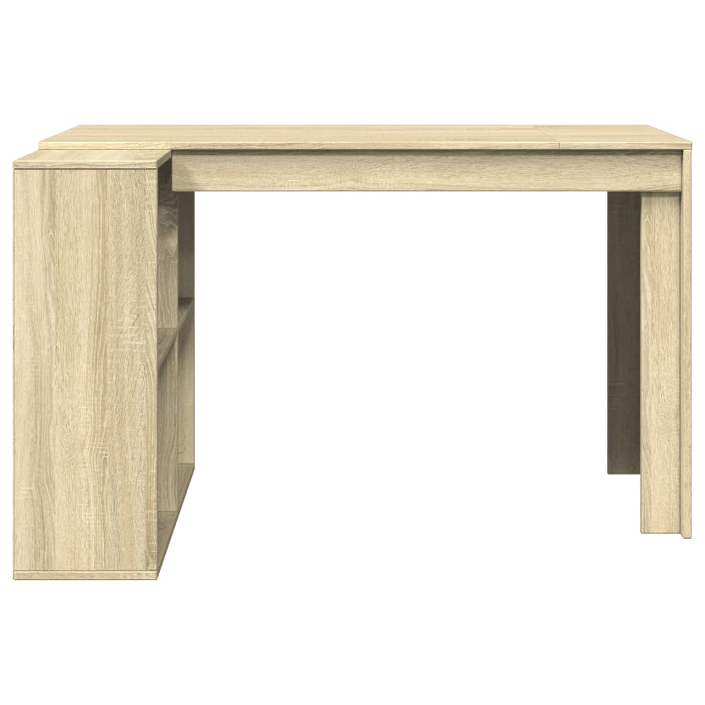 vidaXL Office Desk Sonoma Oak 123.5x73.5x75 cm Engineered Wood