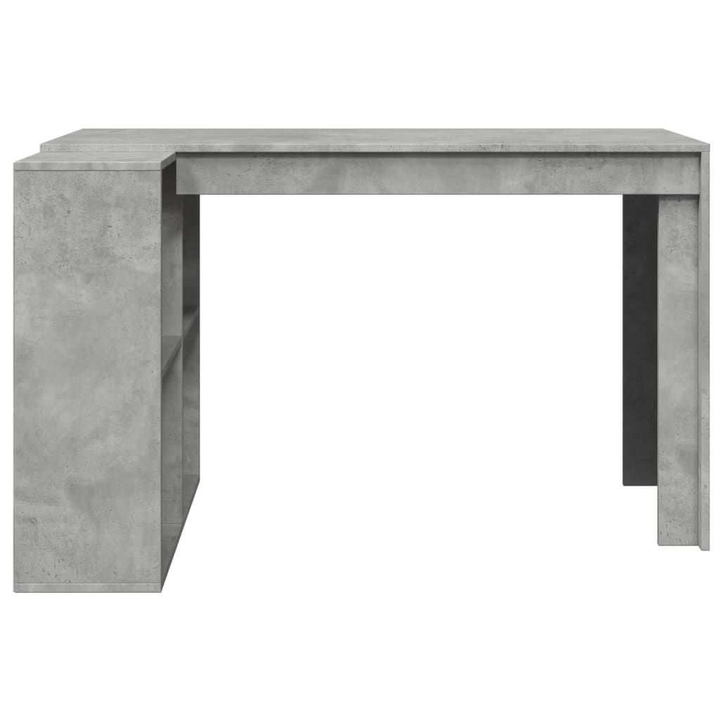 vidaXL Office Desk Concrete Grey 123.5x73.5x75 cm Engineered Wood