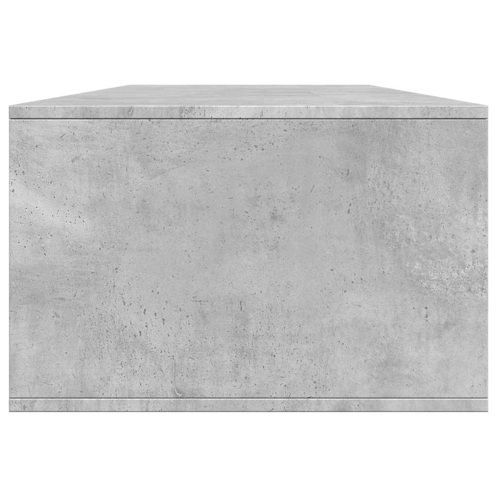 Coffee Table Concrete Grey 102x55x35 cm Engineered Wood