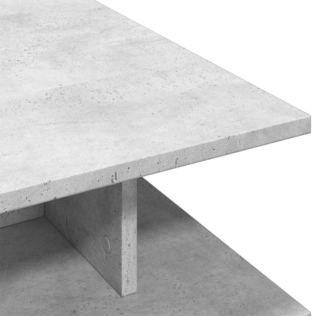 Coffee Table Concrete Grey 102x55x35 cm Engineered Wood