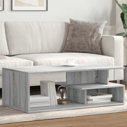 Coffee Table Grey Sonoma 102x55x35 cm Engineered Wood