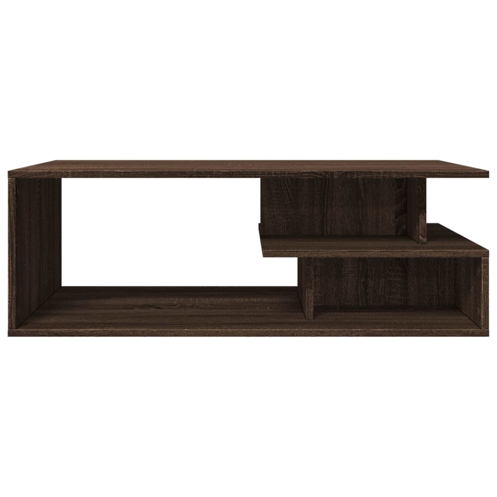 Coffee Table Brown Oak 102x55x35 cm Engineered Wood