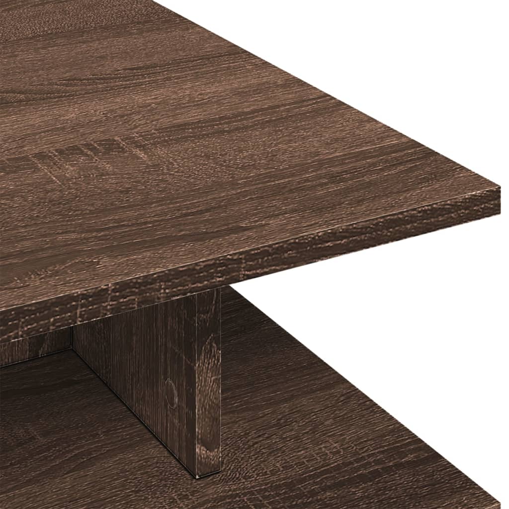 Coffee Table Brown Oak 102x55x35 cm Engineered Wood
