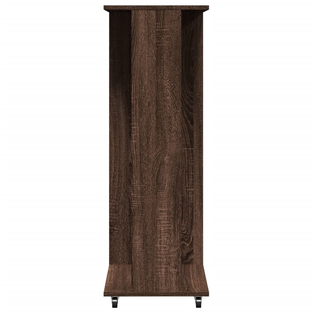 vidaXL Wardrobe with Wheels Brown Oak 102x38x110 cm Engineered Wood