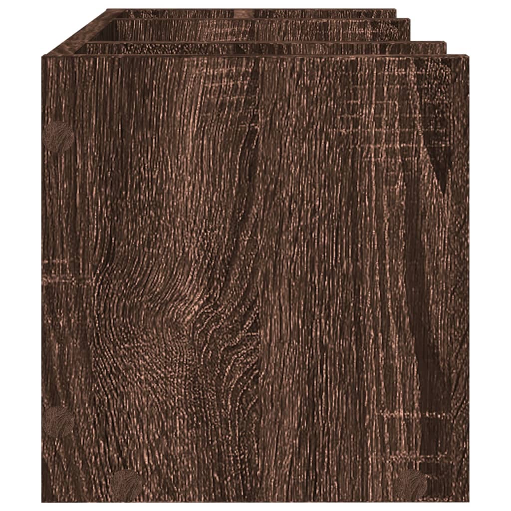 Desk Organiser Brown Oak 44,5x24x25 cm Engineered Wood