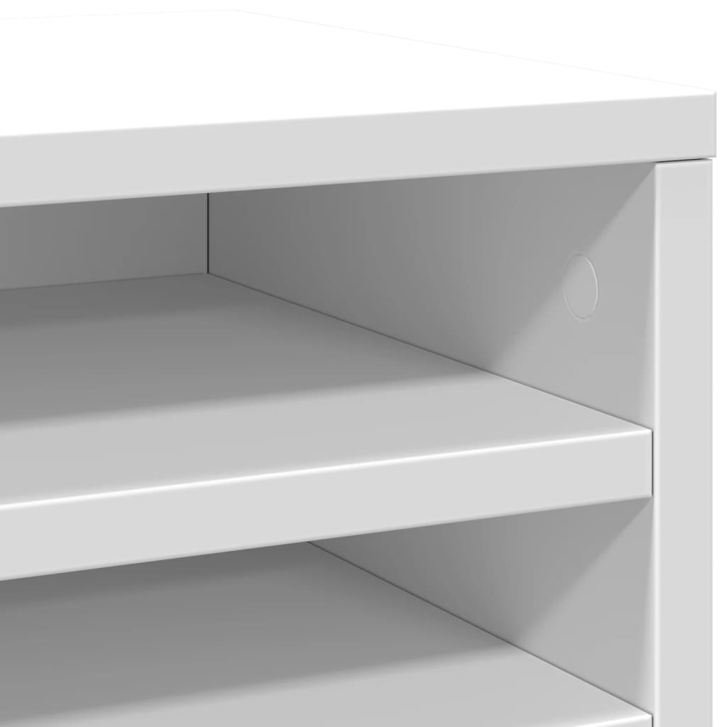 Desk Organiser White 36x26x29,5 cm Engineered Wood