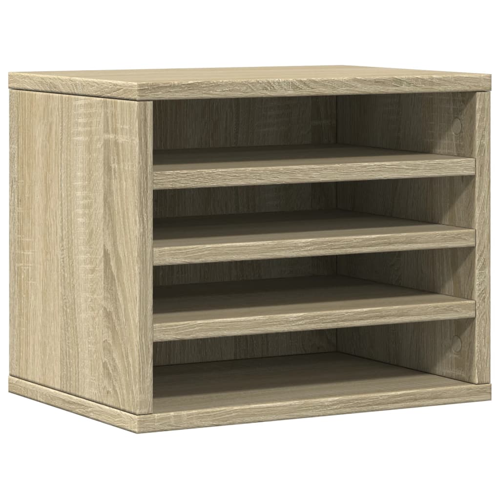 Desk Organiser Sonoma Oak 36x26x29,5 cm Engineered Wood