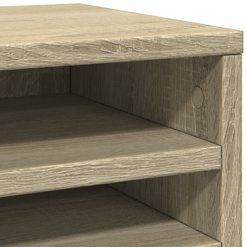 Desk Organiser Sonoma Oak 36x26x29,5 cm Engineered Wood