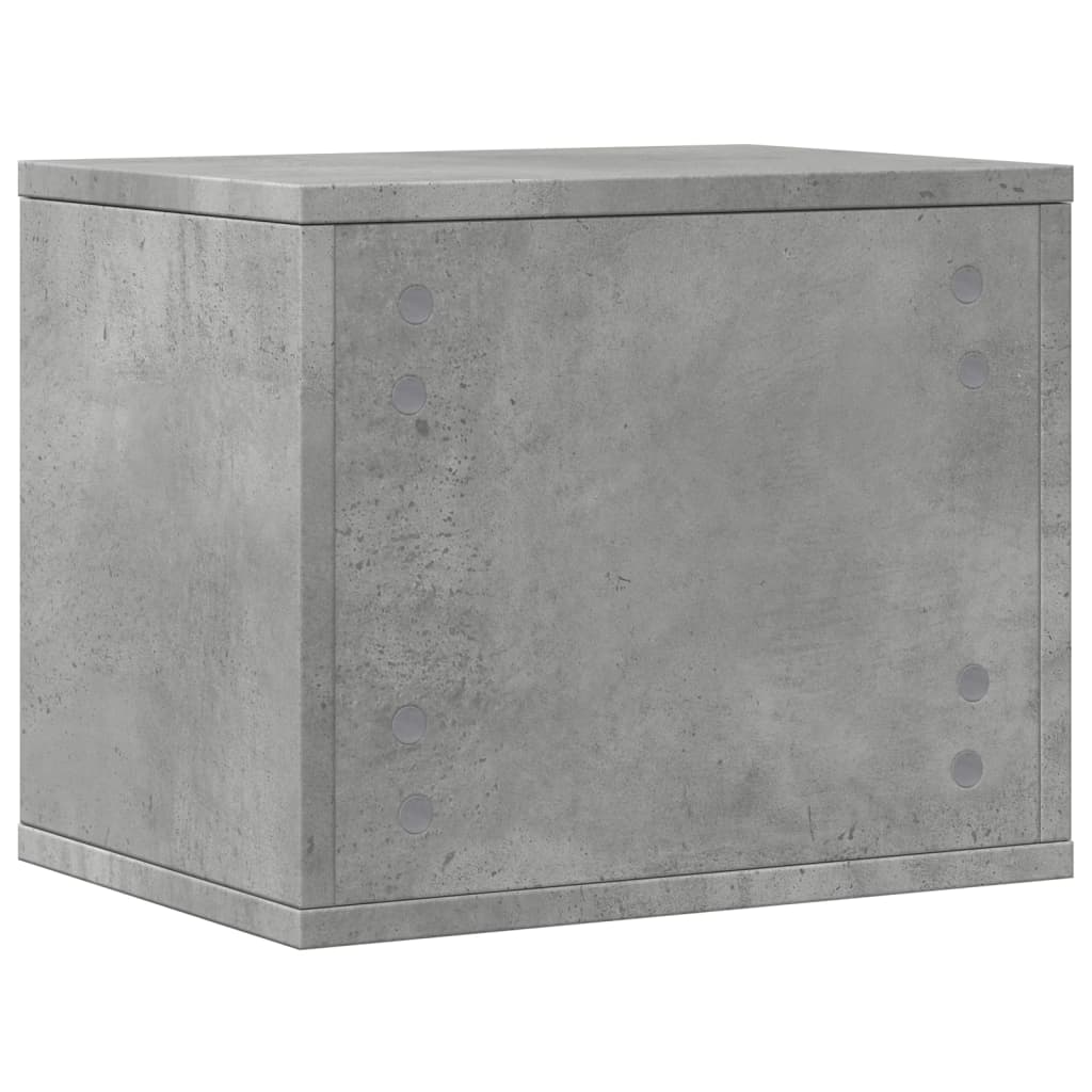 Desk Organiser Concrete Grey 36x26x29,5 cm Engineered Wood